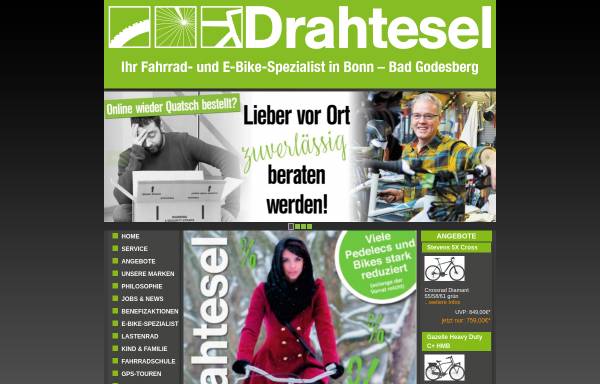 Vorschau von www.drahtesel-bonn.de, Zweiradshop Drahtesel