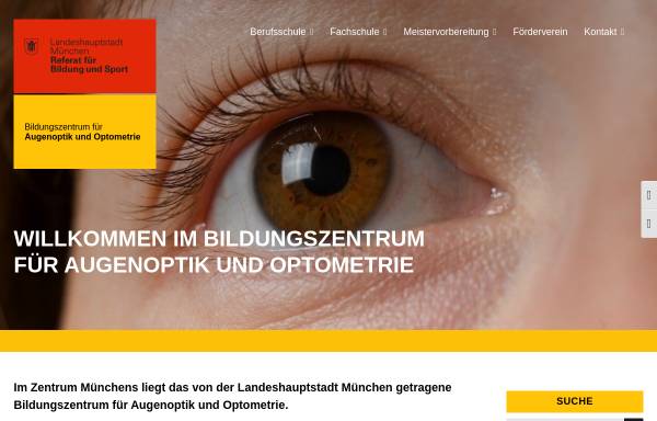 Vorschau von www.bzao-muenchen.de, Städt. Berufsschule für Augenoptik München