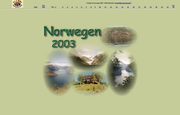 Reisechronik Norwegen 2003 [Evi & Willi Schulze]