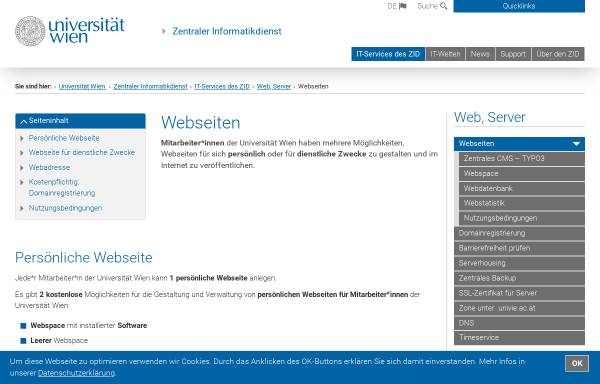 Vorschau von homepage.univie.ac.at, Forum Archaeologiae