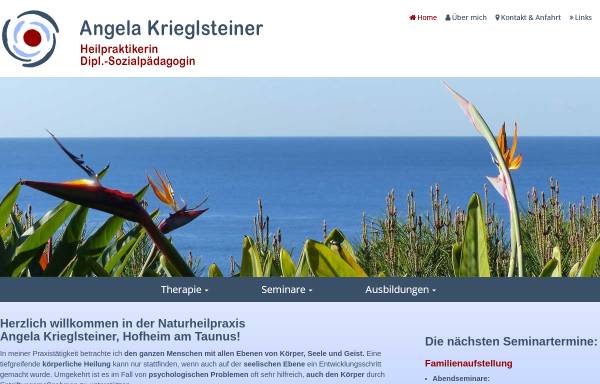 Vorschau von www.heilpraktikerin-hofheim.de, Angela Kriglsteiner