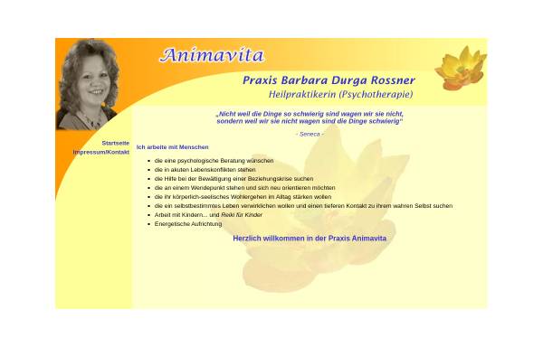 Vorschau von www.animavita.de, AnimaVita Praxis Barbara Durga Rossner