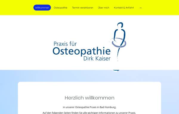 Vorschau von www.praxiskaiser.de, Dirk Kaiser - Praxis für Osteopathie und Naturheilkunde