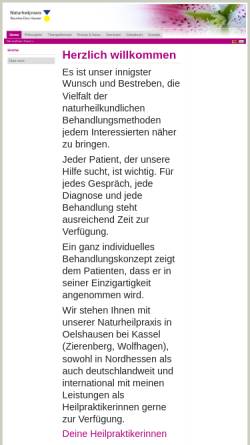 Vorschau der mobilen Webseite www.deine-heilpraktikerin.de, Naturheilpraxis Devi Hauser