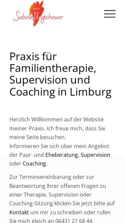 Vorschau der mobilen Webseite www.familientherapie-limburg.de, Sabine Ungeheuer