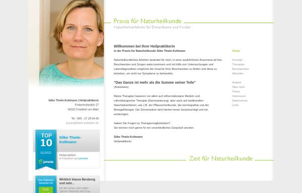 Vorschau von zeit-fuer-naturheilkunde.de, Silke Thiele-Kollmann