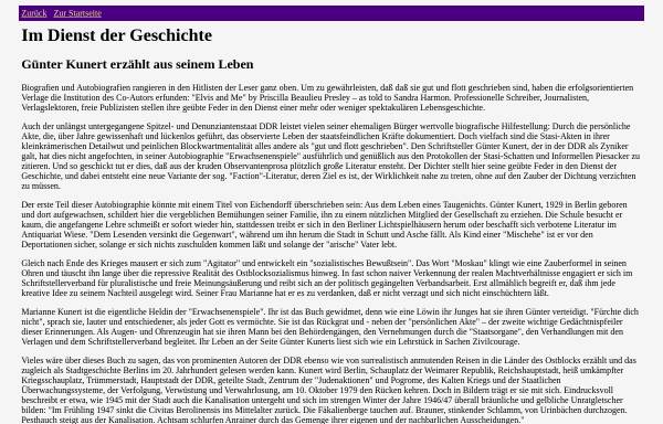 Vorschau von www.hagestedt.de, Im Dienst der Geschichte