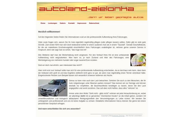 Vorschau von www.autoland-zielonka.de, Autoland Zielonka
