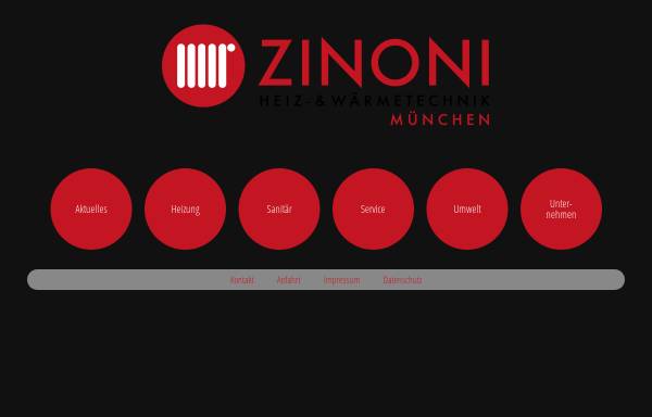 Vorschau von www.zinoni-heizung.de, Zinoni Heizungsbau GmbH