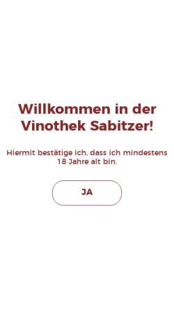 Vorschau der mobilen Webseite sabitzer.de, Weinhandel Sabitzer GmbH