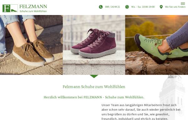 Vorschau von www.felzmann-schuhe.de, Felzmann - Schuh-Spezialitäten