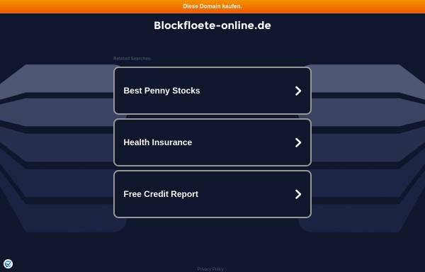 Vorschau von www.blockfloete-online.de, Blockfloete.eu - die Community
