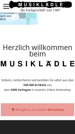 Vorschau der mobilen Webseite www.schunder.de, Musiklädle Schunder, Doris und Alfred Schunder