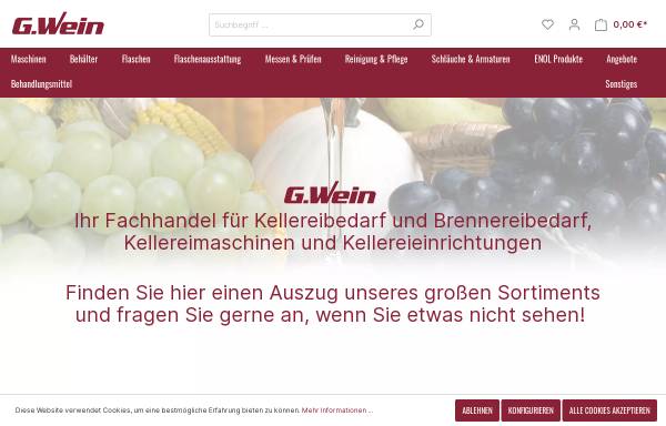 Vorschau von gwein.de, G. WEIN GmbH & Co.