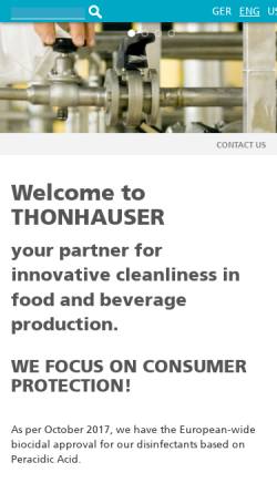 Vorschau der mobilen Webseite www.thonhauser.net, Thonhauser GesmbH