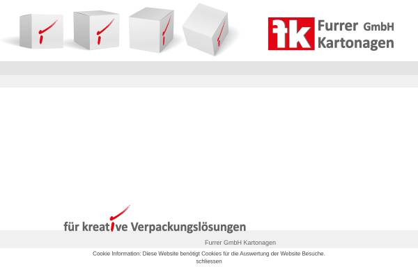 Vorschau von www.furrerkartonagen.ch, Furrer GmbH Kartonagen