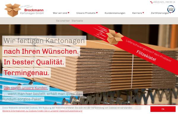 Vorschau von www.brockmann-kartonagen.de, HP Brockmann-Kartonagen - Hans Peter Brockmann e.K.