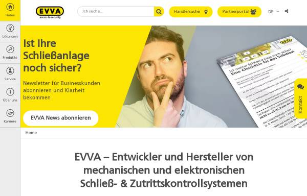 Vorschau von www.evva.com, EVVA Sicherheitstechnologie GmbH