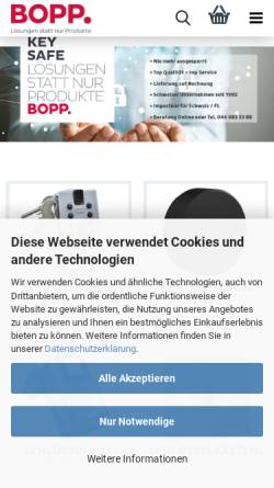 Vorschau der mobilen Webseite www.schluesselbox.ch, HSO Bopp Schlüsselbox