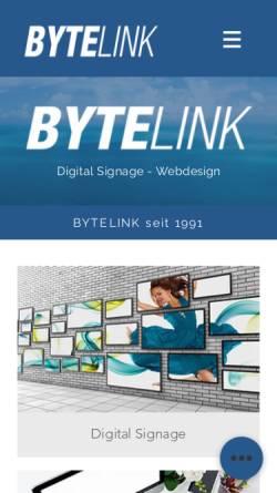 Vorschau der mobilen Webseite www.bytelink.ch, ByteLink AG - Netzwerke