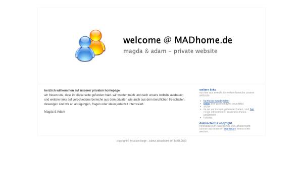Vorschau von www.madhome.de, Lange, Adam und Magdalena