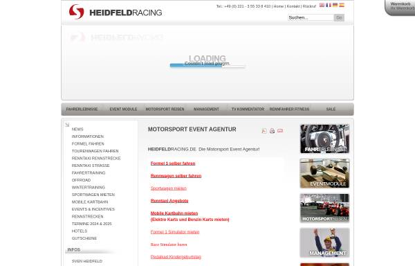 Vorschau von www.heidfeld-racing.de, Heidfeld Racing