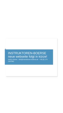 Vorschau der mobilen Webseite instruktoren-boerse.de, Instruktoren-Boerse
