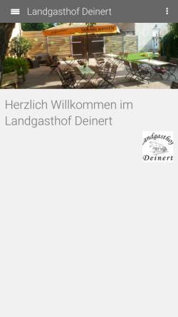 Vorschau der mobilen Webseite landgasthof-deinert.de, Landgasthof Deinert