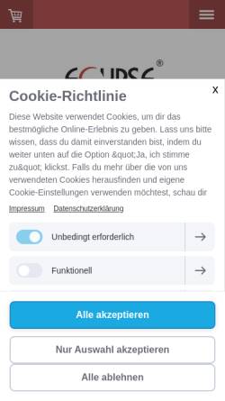 Vorschau der mobilen Webseite eclipse-schmuck.de, Eclipse-Schmuckcollection