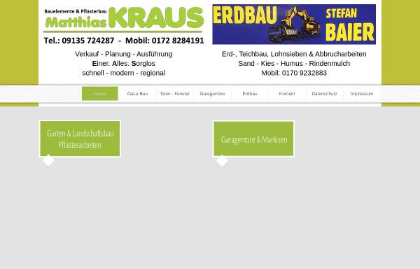 Vorschau von www.kraus-bft.de, Kraus Baufertigteile