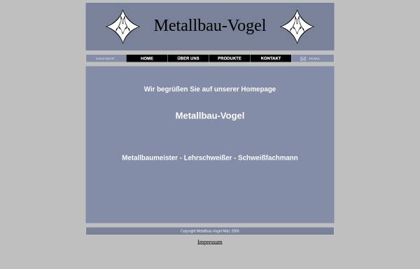 Vorschau von www.metallbau-vogel.de, Metallbau Vogel