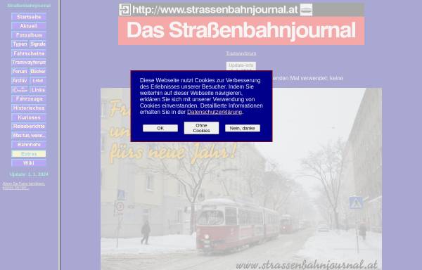 Vorschau von www.strassenbahnjournal.at, Das Straßenbahnjournal
