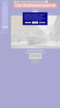 Vorschau der mobilen Webseite www.strassenbahnjournal.at, Das Straßenbahnjournal