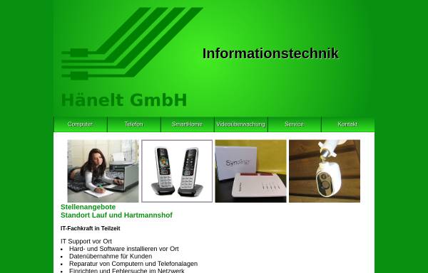 Vorschau von www.haeneltgmbh.de, Computer Software Telekommunikation