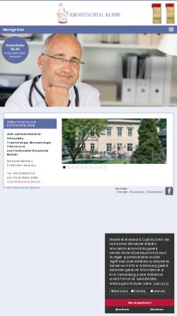 Vorschau der mobilen Webseite www.kirnitzschtal-klinik.de, Kirnitzschtal-Klinik