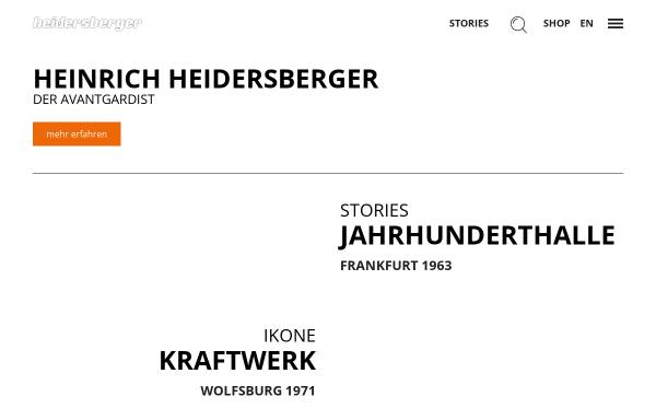 Vorschau von www.heidersberger.de, Heidersberger, Heinrich (1906 - )
