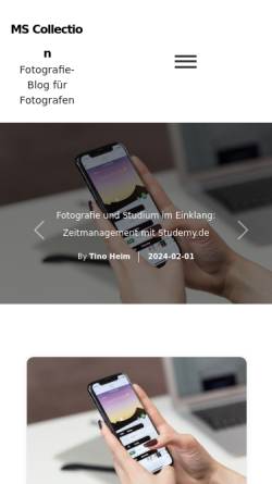 Vorschau der mobilen Webseite ms-collection.de, Schupmann Collection
