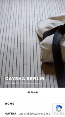 Vorschau der mobilen Webseite www.gaysha.de, Gaysha e.V.