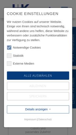 Vorschau der mobilen Webseite www.jugard-kuenstner.de, JUGARD+KÜNSTNER GMBH