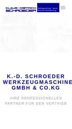 Vorschau der mobilen Webseite kds-werkzeugmaschinen.de, Klaus-Dietrich Schroeder