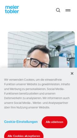 Vorschau der mobilen Webseite www.waltermeier.ch, Walter Meier AG