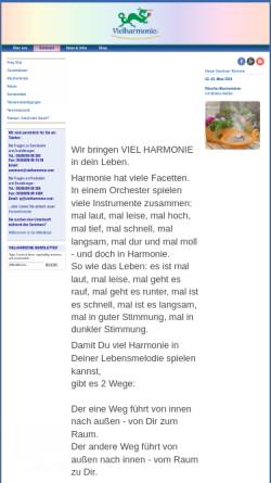 Vorschau der mobilen Webseite www.vielharmonie.com, Vielharmonie GmbH