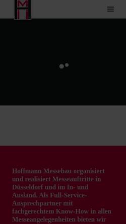 Vorschau der mobilen Webseite hoffmann-messebau.com, Hoffmann Messebau GmbH