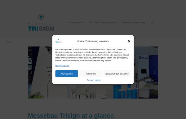 Vorschau von www.messebau-trisign.de, Trisign GmbH & Co. KG