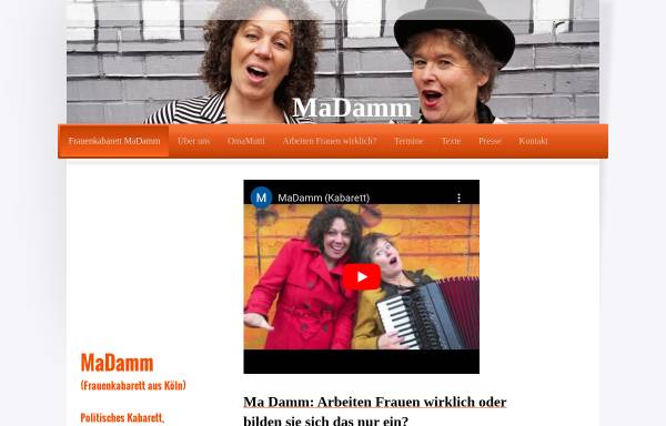 Vorschau von www.frauenkabarett.de, Heide Michels & Rita Zimmermann
