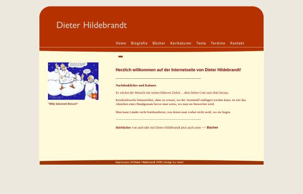 Vorschau von www.dieterhildebrandt.com, Hildebrandt, Dieter