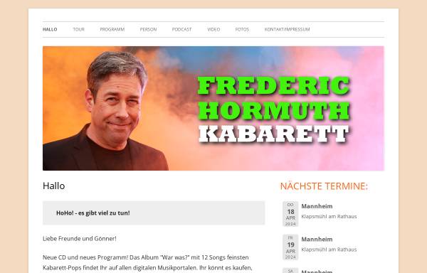 Vorschau von www.frederic-hormuth.de, Hormuth, Frederic