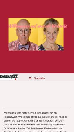 Vorschau der mobilen Webseite www.kabbaratz.de, Kabbaratz