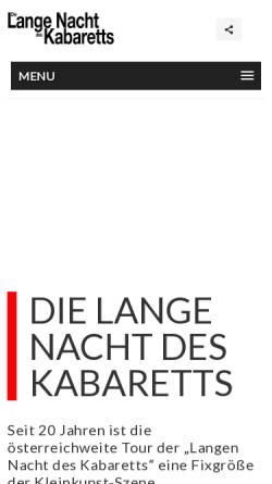 Vorschau der mobilen Webseite www.langenachtdeskabaretts.at, Die lange Nacht des Kabaretts