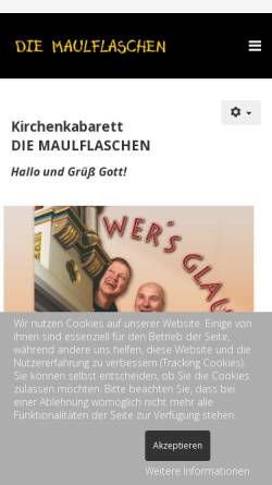 Vorschau der mobilen Webseite www.maulflaschen.de, Die Maulflaschen